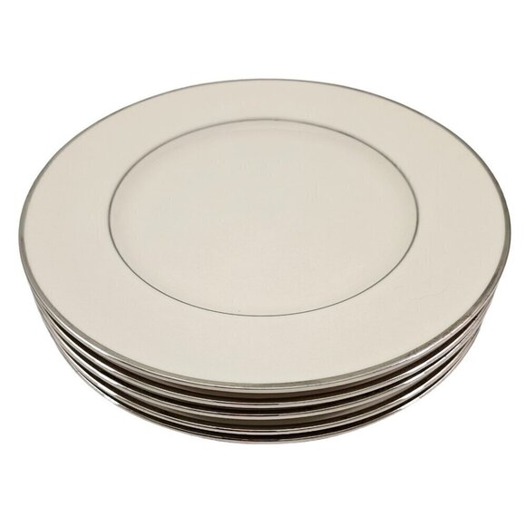 Royal Devon USA Simplicity Platinum 8 ¼” Salad Luncheon Plates – Set of 5 - Picture 3 of 16